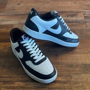 Nike Court Vision Low Shoes Men Size 7.5 Black and White - Womens  Size 9